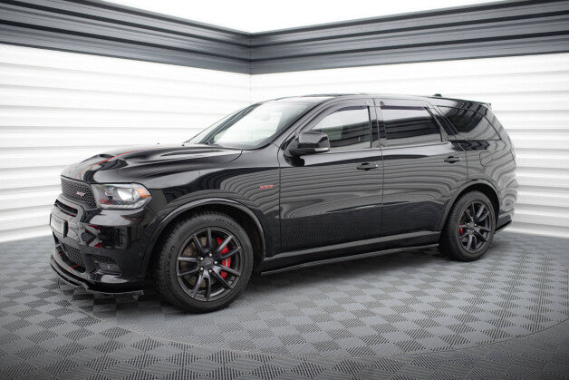 Seitenschweller Ansatz (Paar) passend für Dodge Durango SRT Mk3 schwarz Hochglanz
