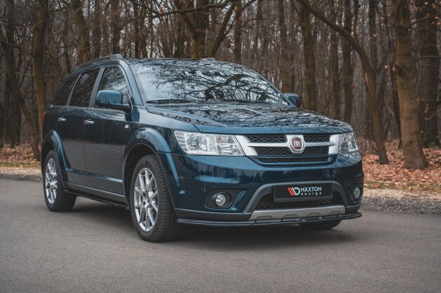 Seitenschweller Ansatz (Paar) passend für Fiat Freemont schwarz Hochglanz