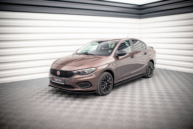 Seitenschweller Ansatz (Paar) passend für Fiat Tipo S-Design schwarz Hochglanz