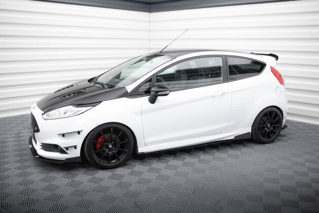 Seitenschweller Ansatz (Paar) passend für Ford Fiesta ST Mk7 FL schwarz matt
