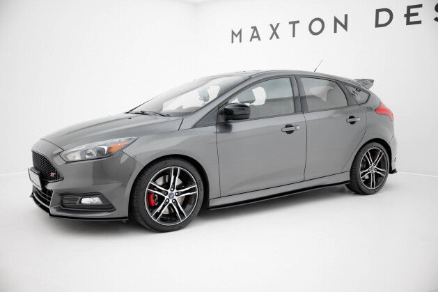 Seitenschweller Ansatz (Paar) passend für Ford Focus ST Mk3 FL roter Kern