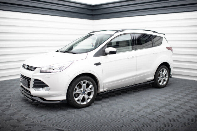 Seitenschweller Ansatz (Paar) passend für Ford Kuga ST-Line Mk2 FL schwarz Hochglanz