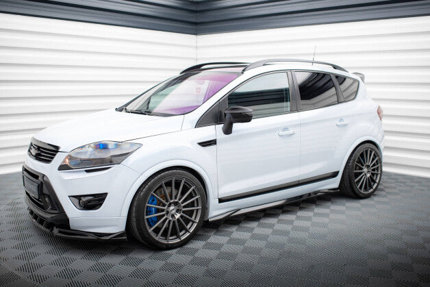 Seitenschweller Ansatz (Paar) passend für Ford Kuga ST Mk1 schwarz Hochglanz