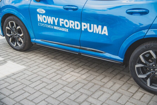 Seitenschweller Ansatz (Paar) passend für Ford Puma ST-Line Carbon Look