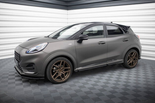 Seitenschweller Ansatz (Paar) passend für Ford Puma ST / ST-Line / Standard Mk1 schwarz Hochglanz