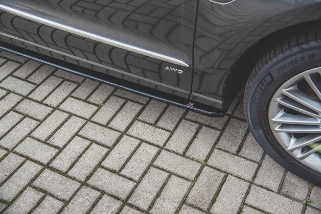 Seitenschweller Ansatz (Paar) passend für Ford S-Max Mk2 FL schwarz matt