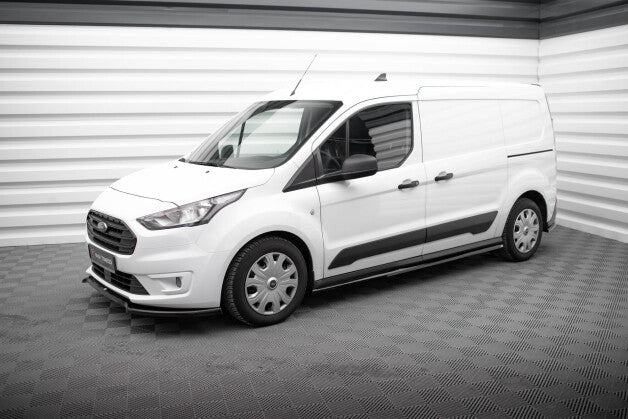 Seitenschweller Ansatz (Paar) passend für Ford Transit Connect L2 Mk2 FL schwarz Hochglanz