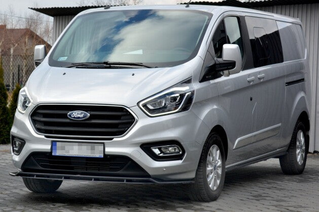 Seitenschweller Ansatz (Paar) passend für Ford Transit Custom Mk1 FL schwarz Hochglanz