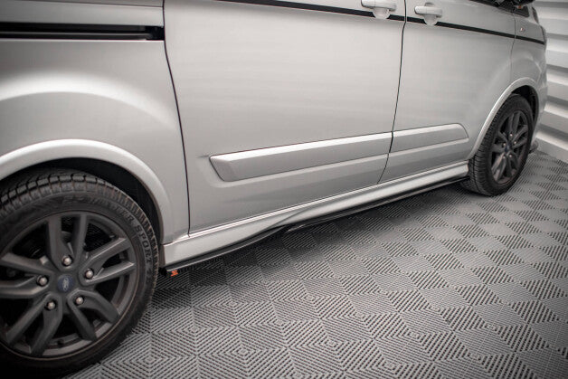Seitenschweller Ansatz (Paar) passend für Ford Transit Custom ST-Line Mk1 FL schwarz Hochglanz