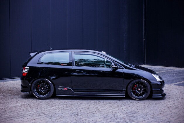 Seitenschweller Ansatz (Paar) passend für Honda Civic EP3 (MK7) TYPE-R/S FL schwarz Hochglanz