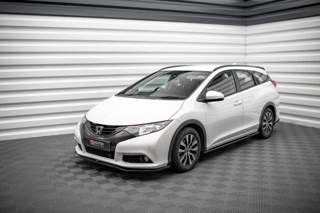 Seitenschweller Ansatz (Paar) passend für Honda Civic Mk9 schwarz Hochglanz (4251937881576)