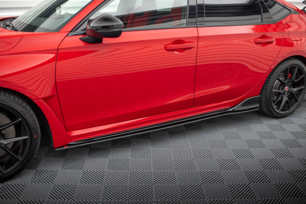 Seitenschweller Ansatz (Paar) passend für Honda Civic Type-R Mk 11 schwarz matt