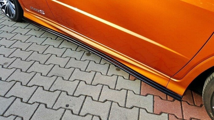Seitenschweller Ansatz (Paar) passend für Honda Civic Type-S/R Mk8 schwarz Hochglanz