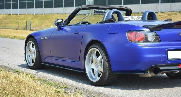Seitenschweller Ansatz (Paar) passend für Honda S2000 schwarz Hochglanz