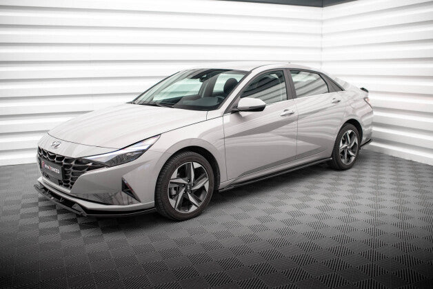 Seitenschweller Ansatz (Paar) passend für Hyundai Elantra Mk7 schwarz Hochglanz