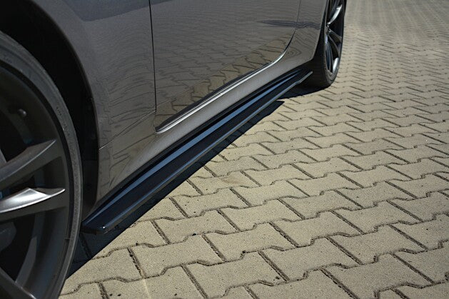Seitenschweller Ansatz (Paar) passend für Hyundai Genesis Coupe Mk1 schwarz Hochglanz