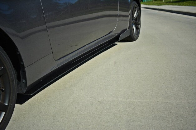 Seitenschweller Ansatz (Paar) passend für Hyundai Genesis Coupe MK.1 schwarz matt