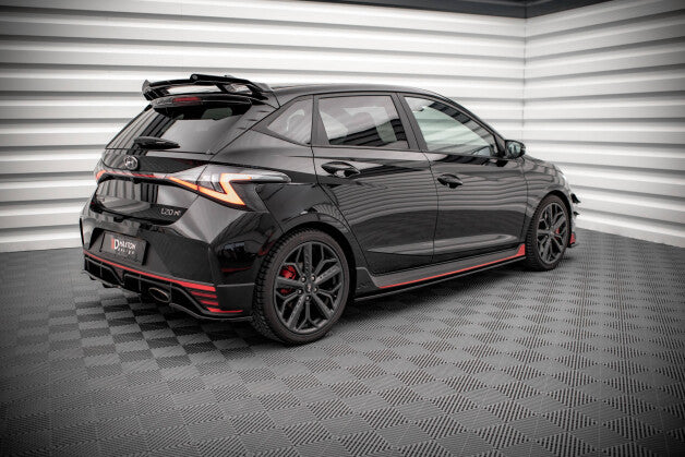 Seitenschweller Ansatz (Paar) passend für Hyundai I20 N Mk3 schwarz Hochglanz