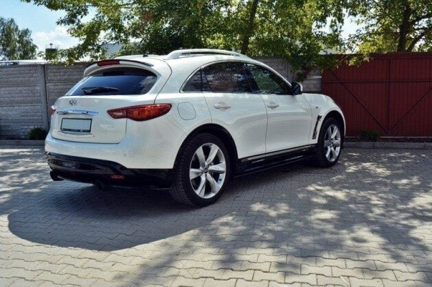 Seitenschweller Ansatz (Paar) passend für Infiniti QX70 schwarz Hochglanz