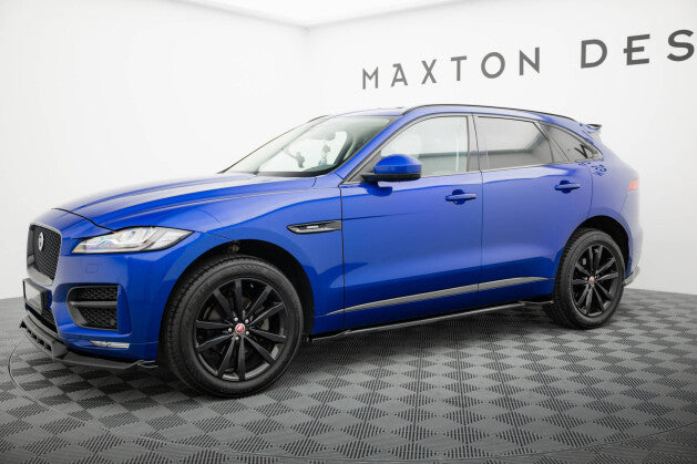 Seitenschweller Ansatz (Paar) passend für Jaguar F-Pace R-Sport Mk1 FL schwarz Hochglanz