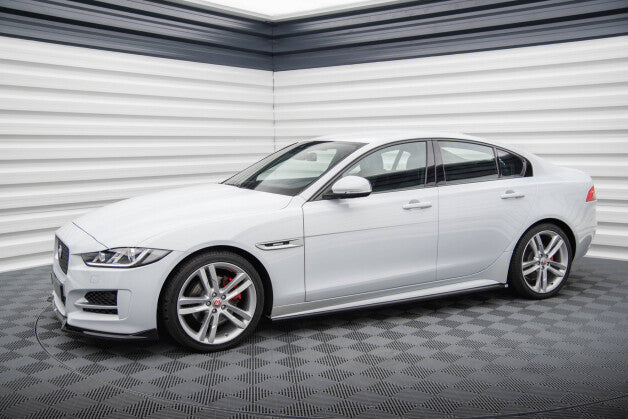 Seitenschweller Ansatz (Paar) passend für Jaguar XE R-Sport X760 schwarz Hochglanz