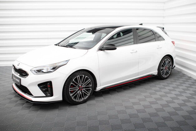 Seitenschweller Ansatz (Paar) passend für Kia Ceed GT Mk3 / Proceed Mk1 schwarz matt