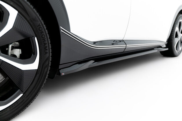 Seitenschweller Ansatz (Paar) passend für Kia EV6 Mk1 schwarz Hochglanz
