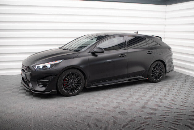 Seitenschweller Ansatz (Paar) passend für Kia Proceed GT / GT-Line Mk1 FL / Ceed GT Mk3 FL schwarz Hochglanz
