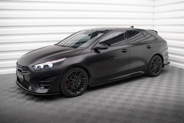 Seitenschweller Ansatz (Paar) passend für Kia Proceed GT / GT-Line Mk1 FL / Ceed GT Mk3 FL schwarz matt