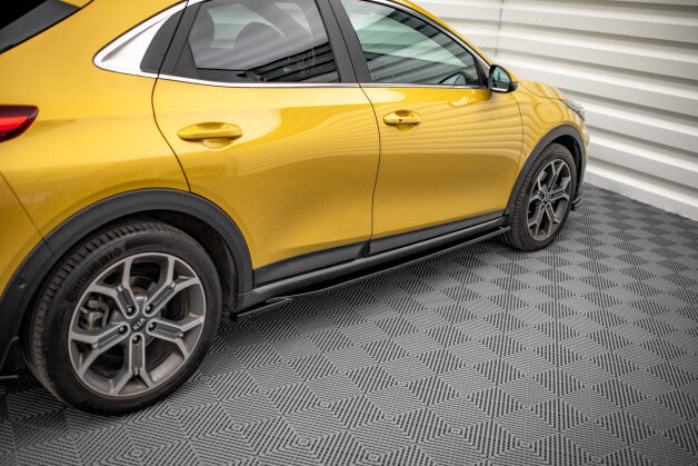 Seitenschweller Ansatz (Paar) passend für Kia XCeed Mk1 schwarz Hochglanz