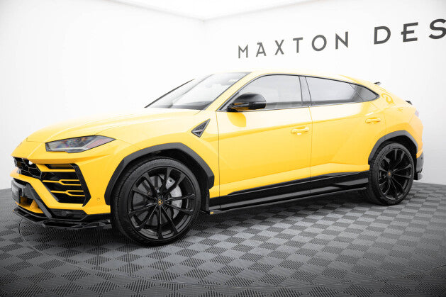 Seitenschweller Ansatz (Paar) passend für Lamborghini Urus Mk1 schwarz Hochglanz