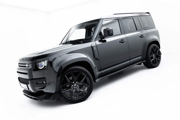 Seitenschweller Ansatz (Paar) passend für Land Rover Defender 110 Mk4 schwarz Hochglanz