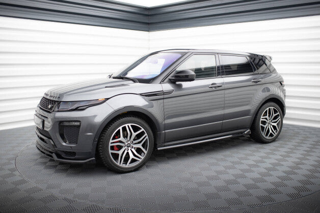 Seitenschweller Ansatz (Paar) passend für Land Rover Range Rover Evoque HSE Dynamic Mk1 FL schwarz Hochglanz