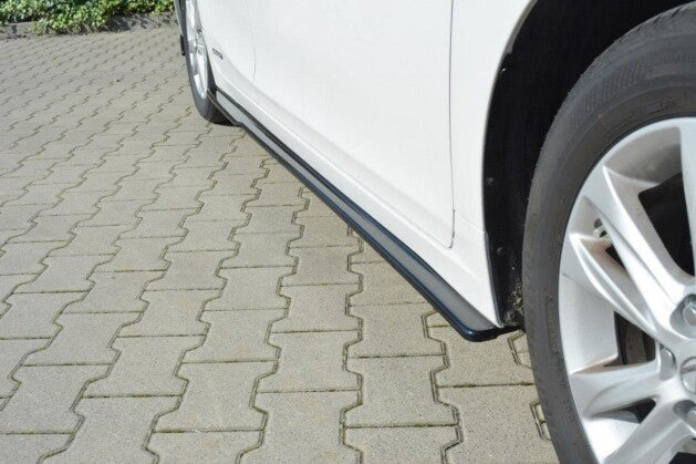 Seitenschweller Ansatz (Paar) passend für Lexus CT Mk1 FL schwarz Hochglanz