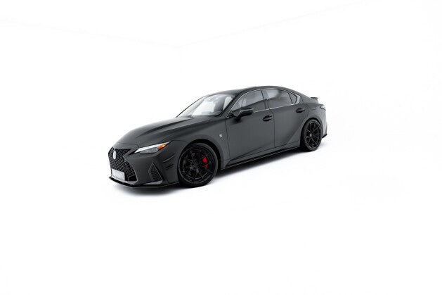 Seitenschweller Ansatz (Paar) passend für Lexus IS 500 Mk3 Facelift 2 (XE30) roter Kern