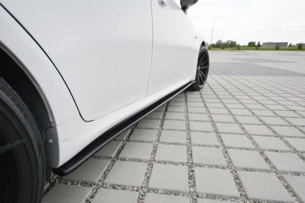 Seitenschweller Ansatz (Paar) passend für Lexus IS F-Sport Mk2 (XE20) FL schwarz Hochglanz