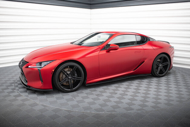 Seitenschweller Ansatz (Paar) passend für Lexus LC 500 schwarz Hochglanz