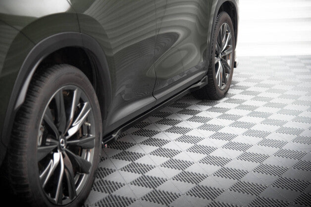 Seitenschweller Ansatz (Paar) passend für Lexus NX F-Sport Mk2 schwarz Hochglanz