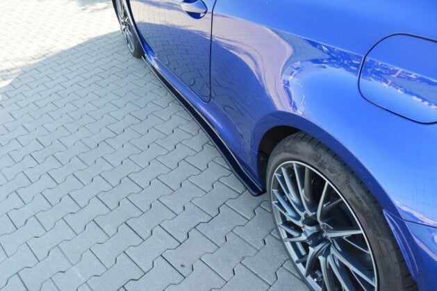 Seitenschweller Ansatz (Paar) passend für Lexus RC F schwarz Hochglanz