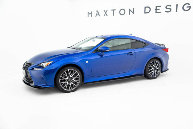 Seitenschweller Ansatz (Paar) passend für Lexus RC Mk1 schwarz Hochglanz
