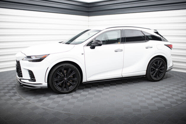 Seitenschweller Ansatz (Paar) passend für Lexus RX F-Sport Mk5 schwarz Hochglanz