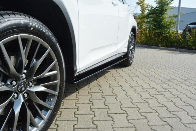 Seitenschweller Ansatz (Paar) passend für Lexus RX Mk4 schwarz Hochglanz