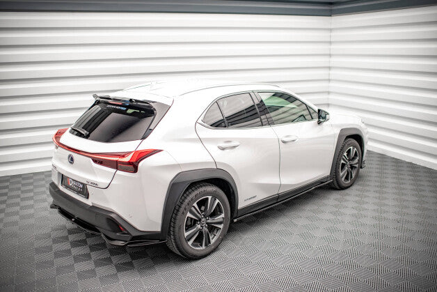 Seitenschweller Ansatz (Paar) passend für Lexus UX F-Sport Mk1 schwarz Hochglanz