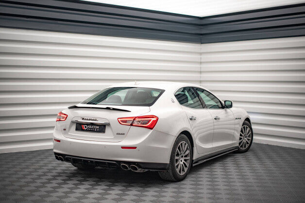 Seitenschweller Ansatz (Paar) passend für Maserati Ghibli Mk3 schwarz Hochglanz