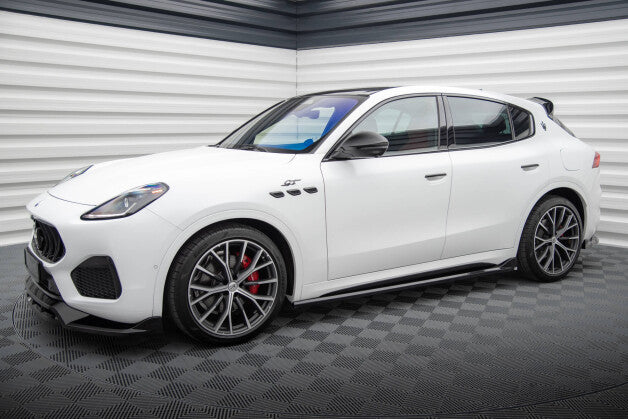 Seitenschweller Ansatz (Paar) passend für Maserati Grecale GT / Modena Mk1 schwarz Hochglanz