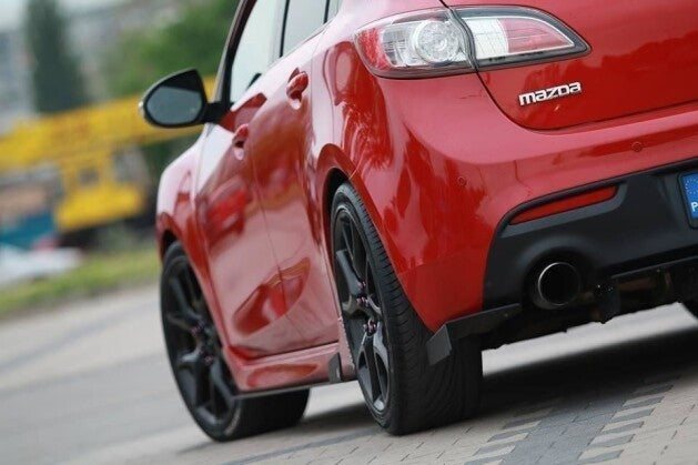 Seitenschweller Ansatz (Paar) passend für Mazda 3 MK2 MPS schwarz matt