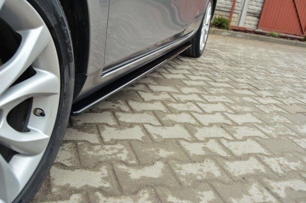 Seitenschweller Ansatz (Paar) passend für Mazda 3 Sport MK2 schwarz Hochglanz