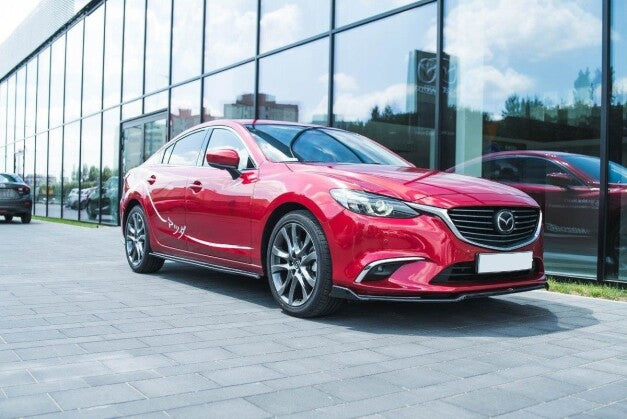 Seitenschweller Ansatz (Paar) passend für Mazda 6 Limousine GJ (Mk3) schwarz Hochglanz