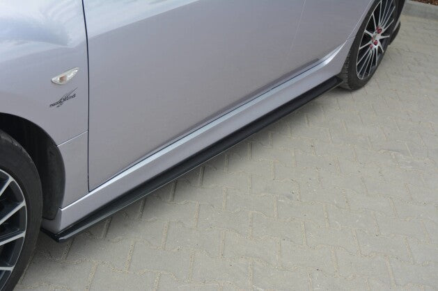 Seitenschweller Ansatz (Paar) passend für Mazda 6 MK2 SPORT HATCH (GH-SERIES) vor FL schwarz Hochglanz