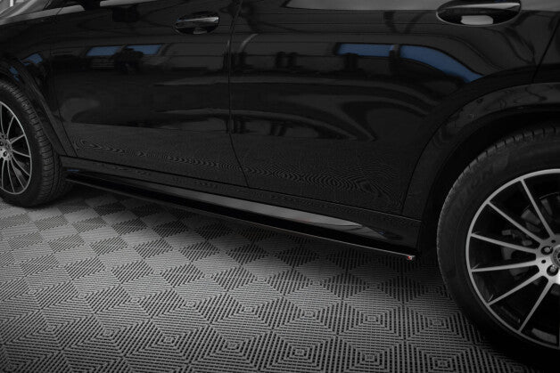 Seitenschweller Ansatz (Paar) passend für Mercedes-AMG / AMG-Line GLE Coupe C167 / C167 FL schwarz Hochglanz (4255647803156)